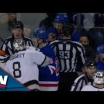 Rangers' K'Andre Miller Receives Match Penalty For Spitting On Kings' Drew Doughty