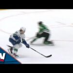 Canucks' Vasily Podkolzin Breaks Ty Dellandrea's Ankles Before Rifling His Second Goal Of Season