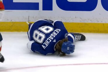 Patric Hornqvist's Hit Sends Mikhail Sergachev To The Locker Room