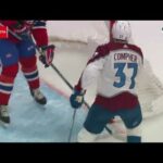 Valeri Nichushkin assists on Compher's goal vs Canadiens (13 mar 2023)