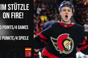 Tim Stützle on fire! 10 Points in last 4 games | 10 Punkte in den letzten 4 Spielen