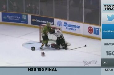 MSG 150: Goalie Gets Clobbered in OHL Fight | MSG Networks