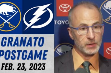 Don Granato Postgame Interview vs Tampa Bay Lightning (2/23/2023)