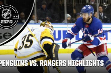 Pittsburgh Penguins vs. New York Rangers | Full Game Highlights