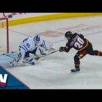 Flames' Blake Coleman Uses Sweet Hands To Score Shorthanded Breakaway vs. Maple Leafs