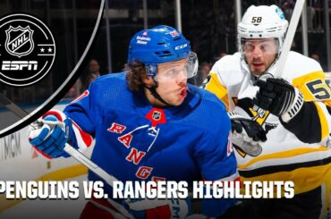 Pittsburgh Penguins vs. New York Rangers | Full Game Highlights