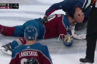 Taylor Hall Hit On Nathan MacKinnon