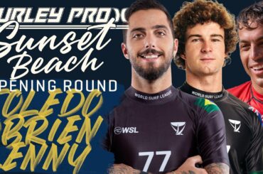 Filipe Toledo, Kai Lenny, Liam O'Brien | Hurley Pro Sunset Beach 2023 - Opening Rnd Heat Replay