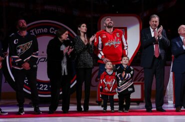 Ovechkin Honored by Washington Capitals for Second All-Time NHL Goal Scoring Record