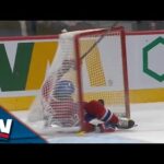 Canadiens Fans Furious As Mikhail Sergachev Sends Josh Anderson Flying Into Empty Net