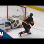 Canucks' J.T. Miller Waits Out Golden Knights' Jonathan Quick To Convert On Penalty Shot