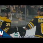 Bruins' Brad Marchand Feeds Jake DeBrusk Cross-Ice For A Sweet Goal