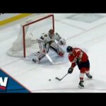 Panthers' Brandon Montour Scores Spinning Backhand For OT Winner vs. Blackhawks