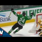 Roope Hintz Jets In And Carves Up Penguins Defence To Open Scoring For Stars