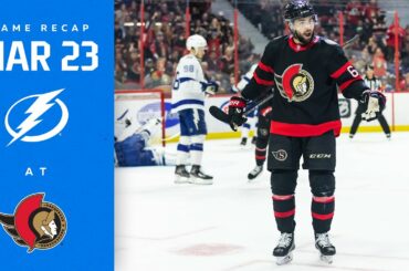 RECAP: Lightning @ Senators 3/23/23 | An Opportunity.