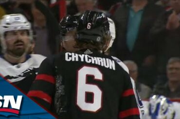 Senators' Jakob Chychrun Furious After Being Slew-Footed By Lightning's Victor Hedman