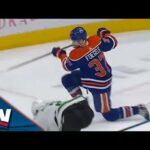 Oilers' Warren Foegele Caps Off Beautiful Tic-Tac-Toe Play With Backdoor Finish