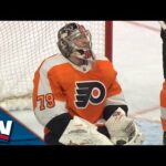 Flyers' Carter Hart Makes Series Of Magnificent Saves To Keep Shutout Bid Alive