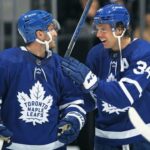 CAUGHT ON CAMERA: Leafs' Kerfoot a little fired up in warm-up!