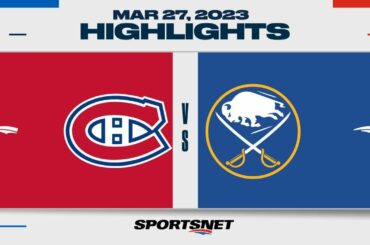 NHL Highlights | Canadiens vs. Sabres - March 27, 2023