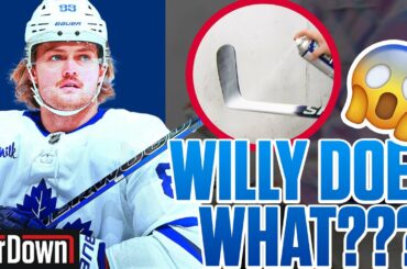 WILLIAM NYLANDER SHOWS HOW HE SPRAY PAINTS HIS OWN STICKS