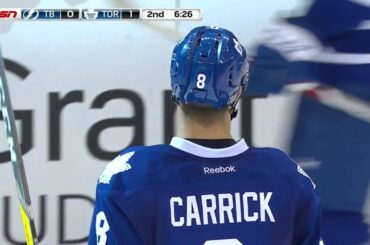 Connor Carrick first goal as a Maple Leaf (Lightning vs Maple Leafs) - March 15th 2016