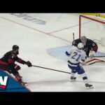 Lightning's Brayden Point Snipes Home Goal Off Post And Back Bar vs. Hurricanes