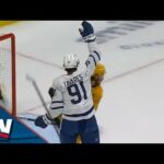 John Tavares Finishes Off Tic-Tac-Toe Play For 150th Career Goal With Maple Leafs