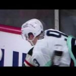 NHL hockey fight - Connor Dewar(Wild) vs. Ryan Donato(Kraken)