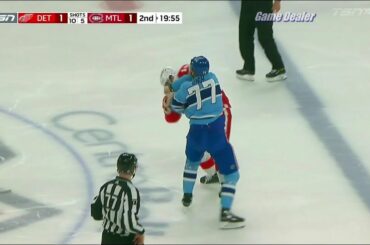 Andrew Copp vs Kirby Dach FIGHT, Red Wings @ Canadiens Jan 26 2023