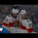 Panthers' Carter Verhaeghe Scores Three Goals In A Row For Natural Hat Trick vs. Blue Jackets