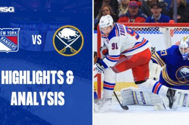 Rangers Fall To Sabres In Overtime In  Buffalo Goaltender Devon Levi's NHL Debut | New York Rangers