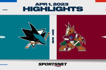 NHL Highlights | Sharks vs. Coyotes - April 1, 2023