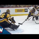 Pavel Zacha Sets Up Charlie McAvoy With Spectacular Diving Pass To Put Bruins On Board vs. Penguins