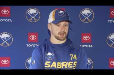 Rasmus Asplund Postgame Interview vs Tampa Bay Lightning (4/10/2022)