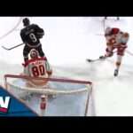 Flames' Chris Tanev Puts Puck In His Own Net After Fanning On Clearing Attempt