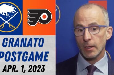 Don Granato Postgame Interview vs Philadelphia Flyers (4/1/2023)