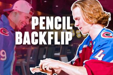NHL Players Try the Pencil Backflip Challenge