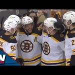 Bruins' David Pastrnak Joins 100-Point Club For The First Time With A Power Play Deflection Goal