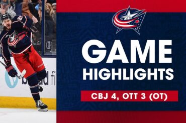 Kirill Marchenko's makes HISTORY in the Blue Jackets OT win over the Senators | Postgame Highlights