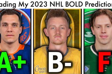 Grading My 2023 NHL BOLD Predictions! (NHL Season/Playoff Rumors & Horvat/Isles/Canucks News Today)