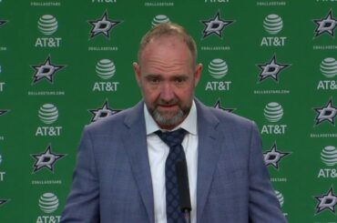 Pete DeBoer talks Stars Officially in the Playoffs, Stars 5-1 Win