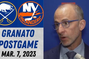 Don Granato Postgame Interview vs New York Islanders (3/7/2023)