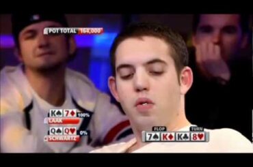 Phil Laak flops full house v Luke Schwartz