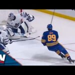 Sabres' Alex Tuch Storms Into Offensive Zone And Cuts Through Maple Leafs For 100th Career Goal