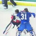 Hockey Goalie Fight | Robin Lehner vs Riku Helenius