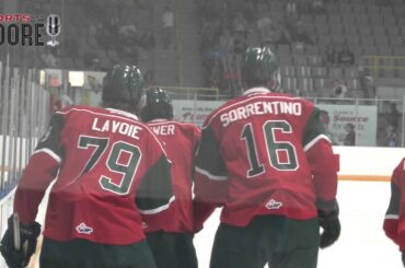 Groulx's 1st Mooseheads goal (exhibiton)