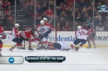 Tim Thomas save of the year candiate on Adam Henrique. January 11th 2014