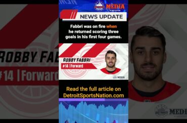 Detroit Red Wings lose Robby Fabbri to apparent lower body injury