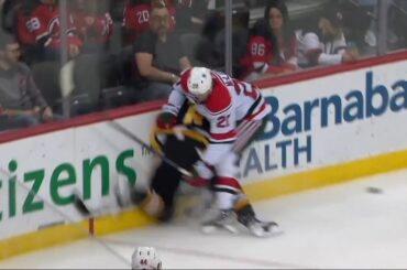 Michael McLeod Hit Against Brian Dumoulin (Dual-Feed)